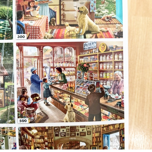 Lot/Set of 6 Jigsaw Puzzles White Mountain 300, 500, 1000 Pcs - Picture 4 of 7